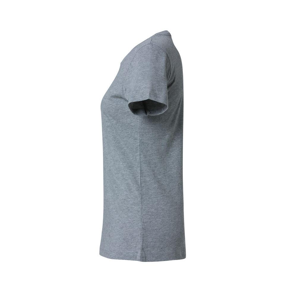 Womens/Ladies Basic Melange TShirt (Grey) 3/5