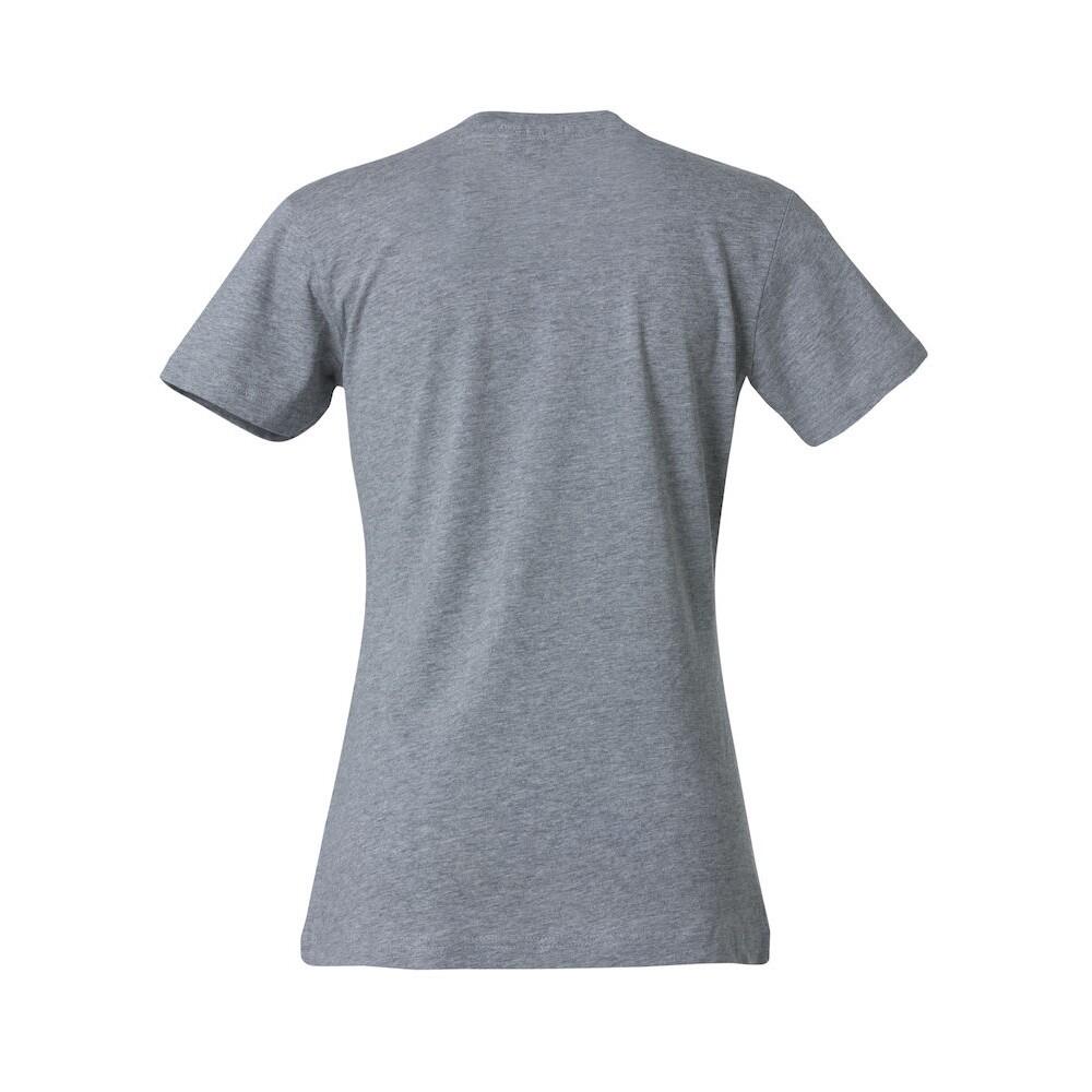 Womens/Ladies Basic Melange TShirt (Grey) 2/5