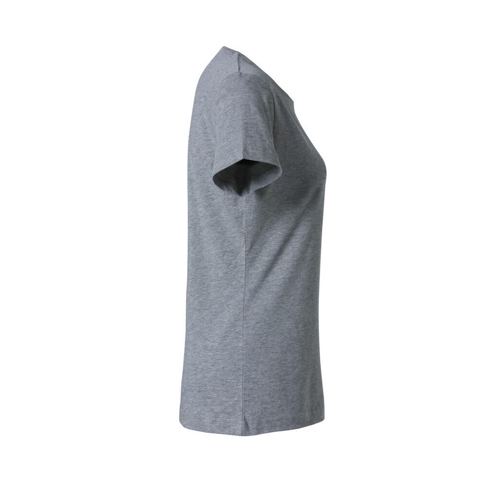 Womens/Ladies Basic Melange TShirt (Grey) 4/5