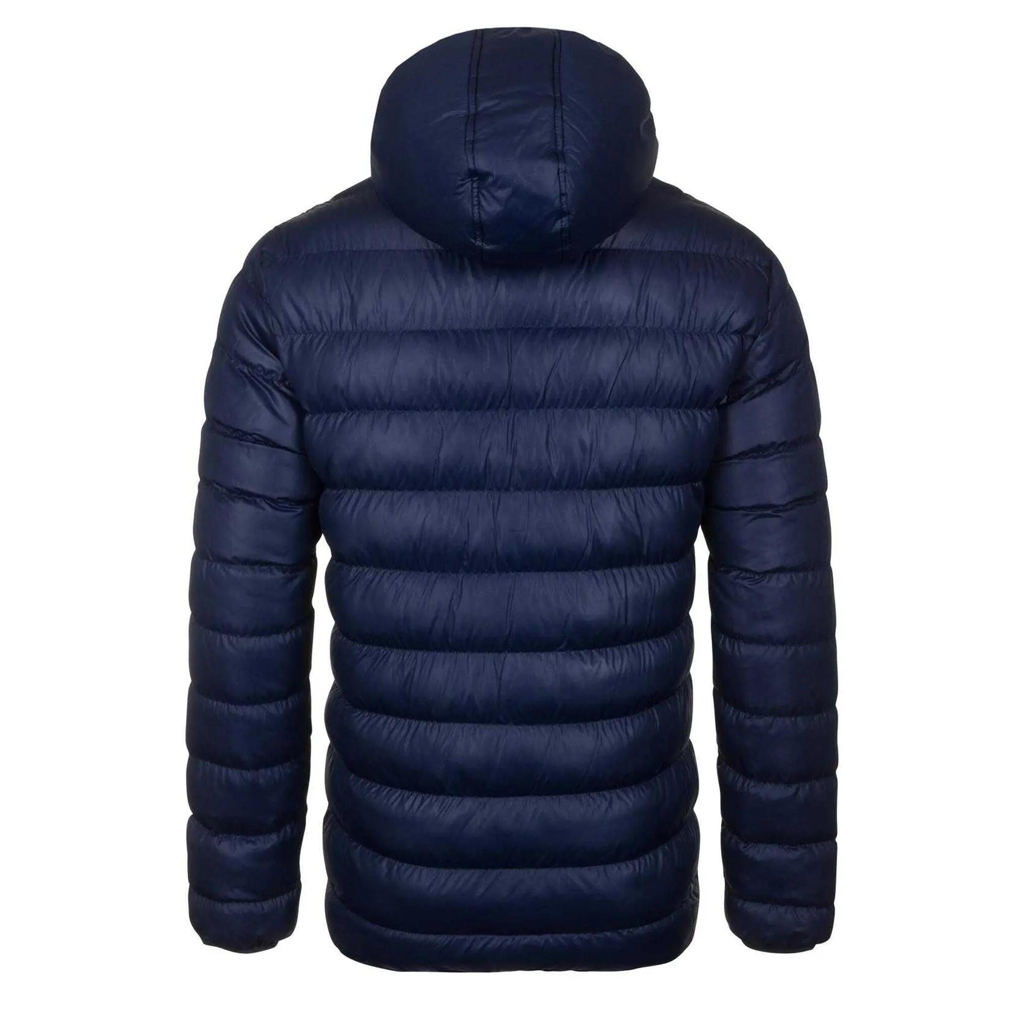 Boys Crest Quilted Jacket (Navy Blue) 2/6