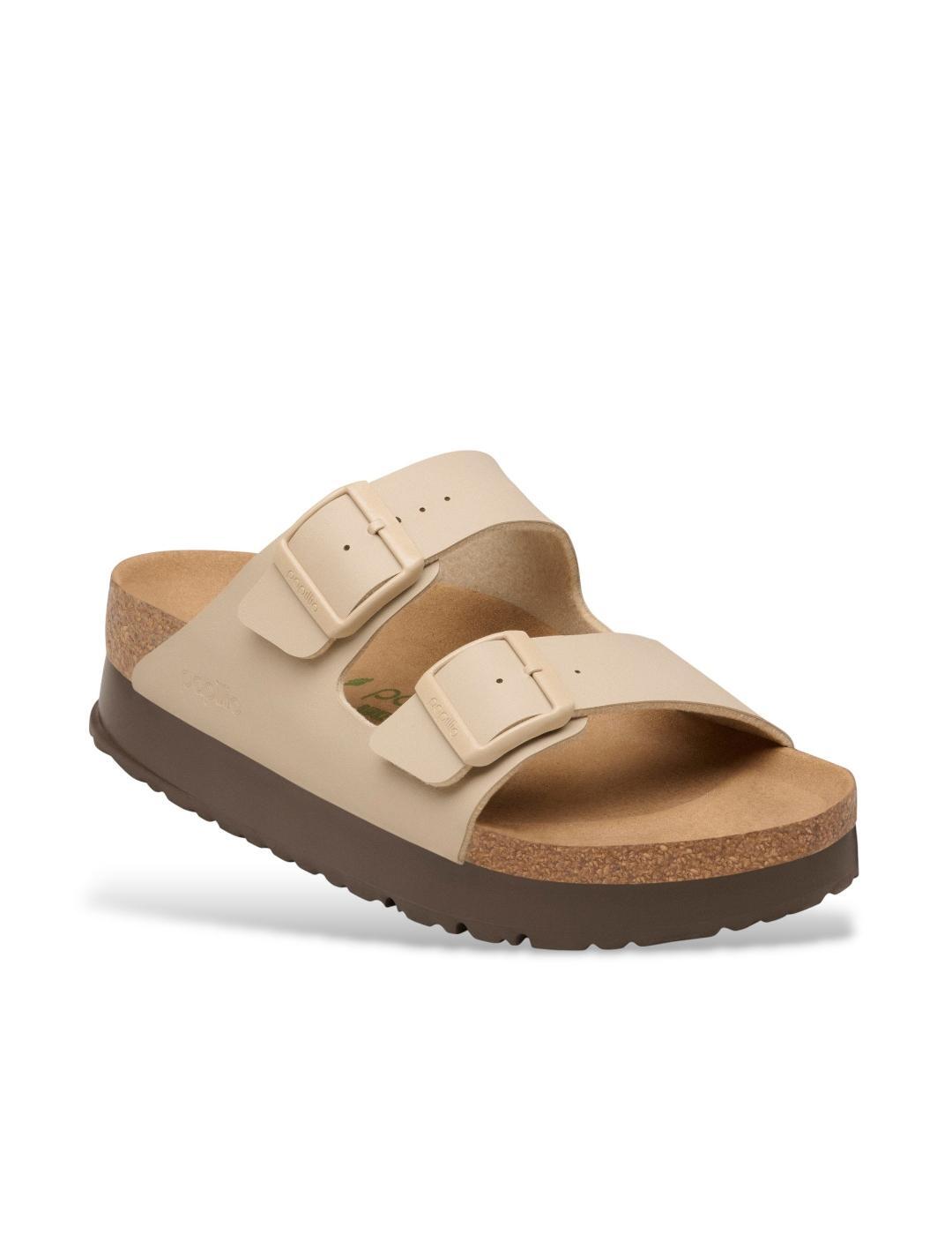 Sandales pour femme Birkenstock beige. 2/6