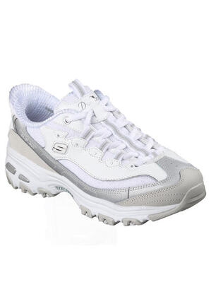 Zapatillas Skechers D Lites-smooth Nostalgia, Blanco, Mujer