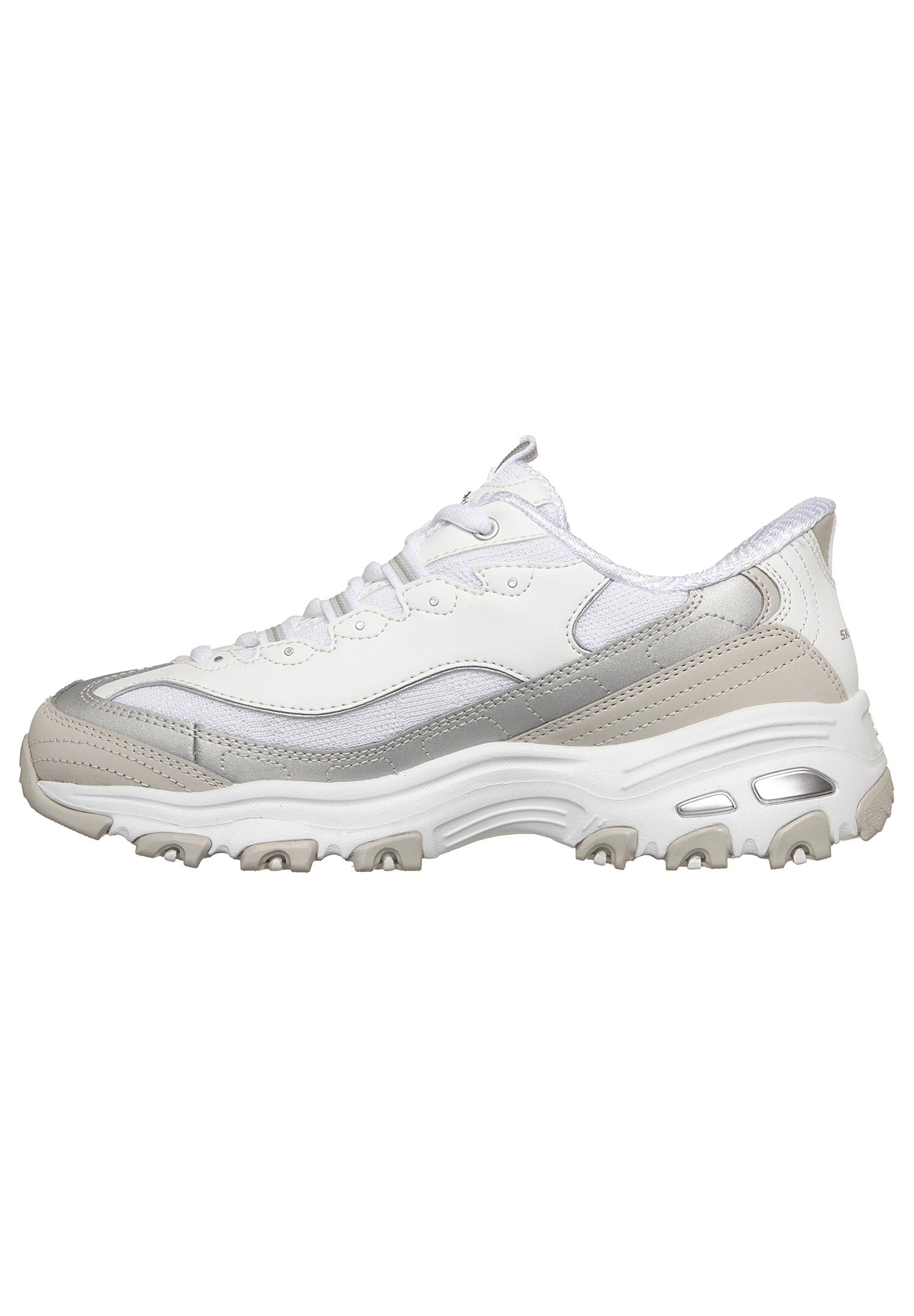 Baskets Skechers D Lites-smooth Nostalgia, Blanc, Femmes 2/5