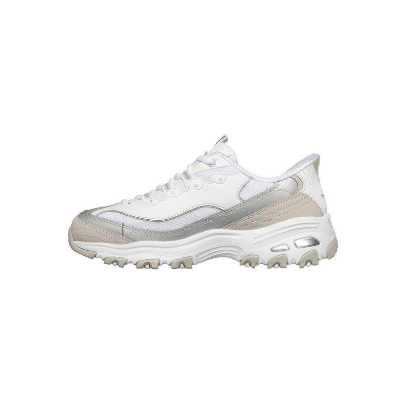 Pantofi sport femei Skechers D Lites-smooth Nostalgia, Alb