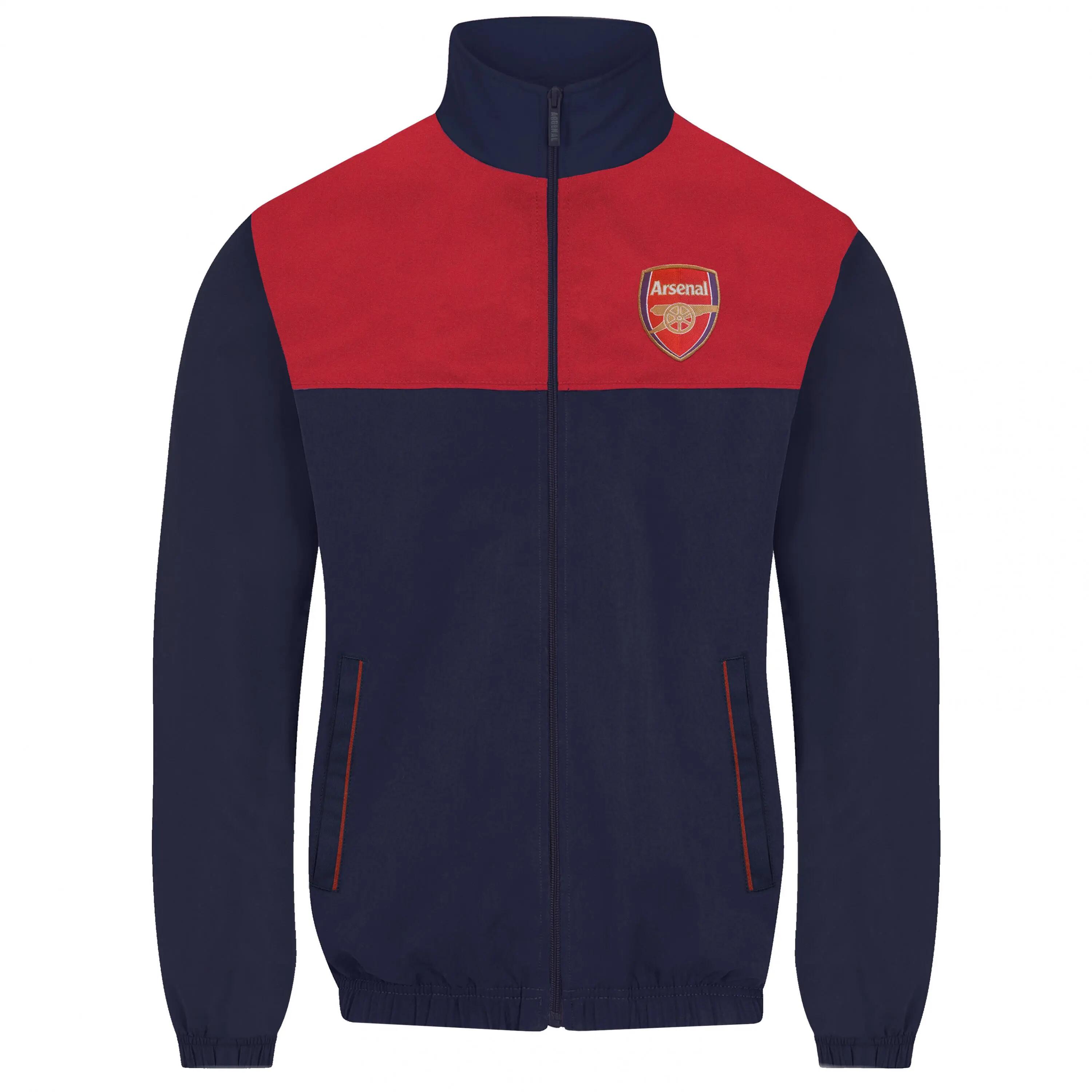Mens Crest Two Tone Tracksuit (Navy/Red) 2/6