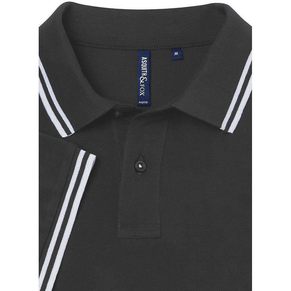 PoloShirt, kurzärmlig Herren Anthrazit/Weiß 2/2