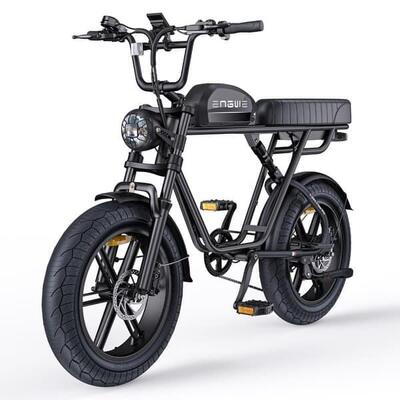 Engwe m1 elektrische fiets met hydraulische remmen en shimano-vering