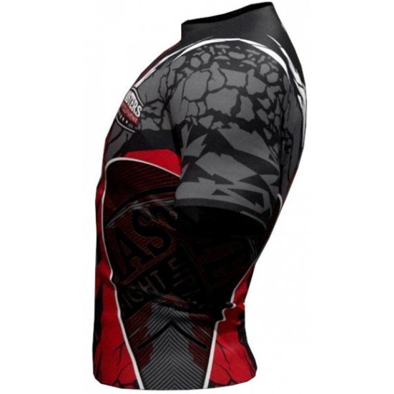 Maglietta Incrinato Uomo Masters MFC Dark Side Nero Rosso 4/6