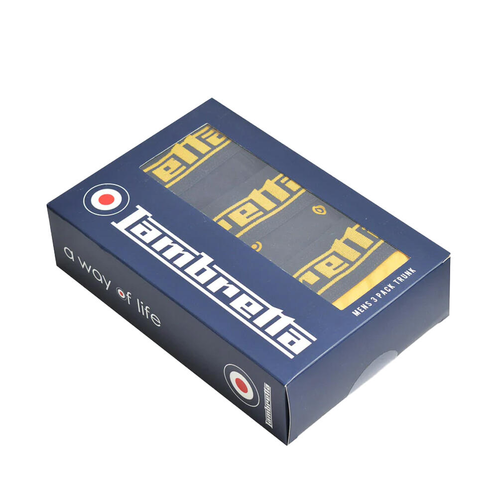 Boxershorts für (3erPack) Herren Schwarz/Gold 3/3
