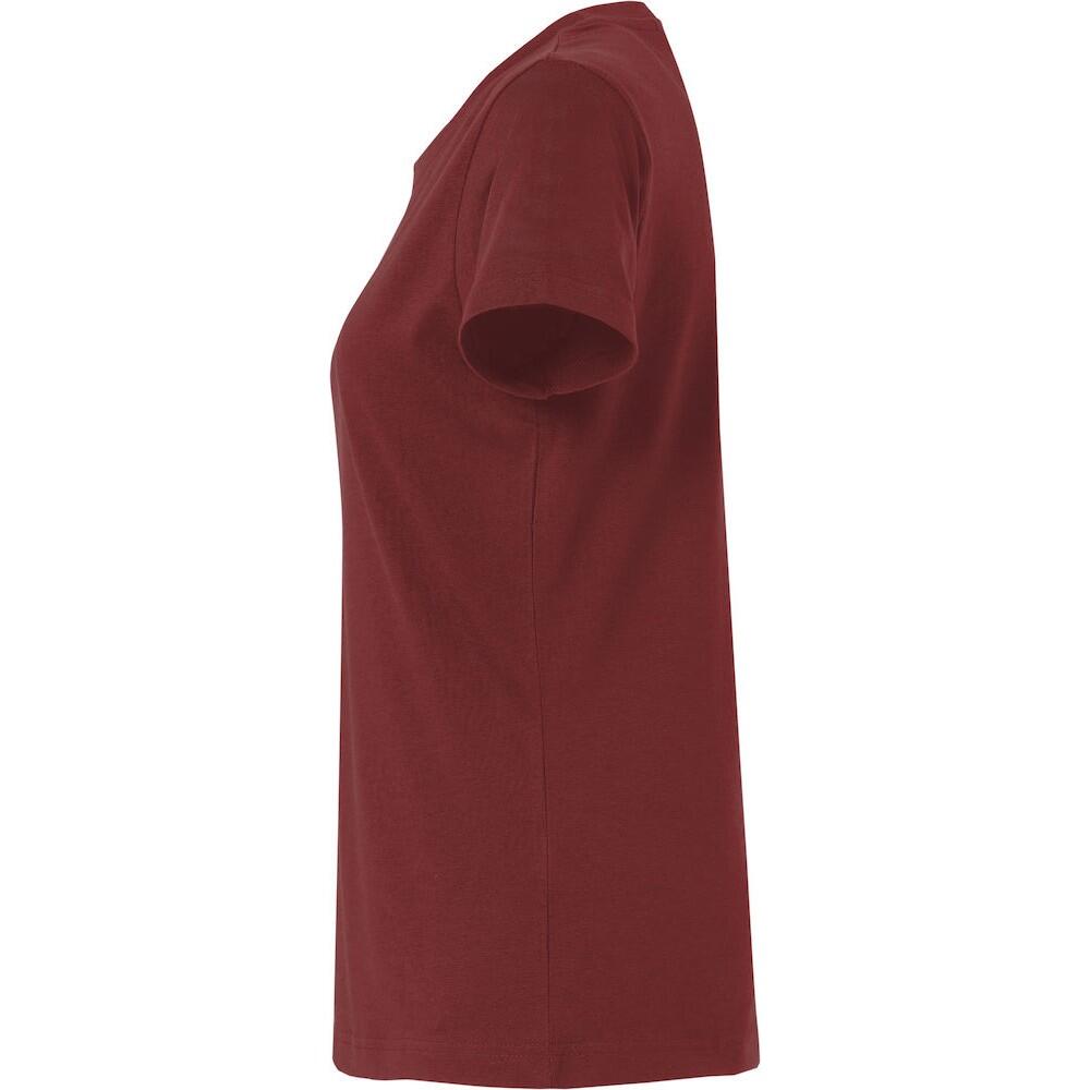 Maglietta Semplice Donna Clique Borgogna 3/4