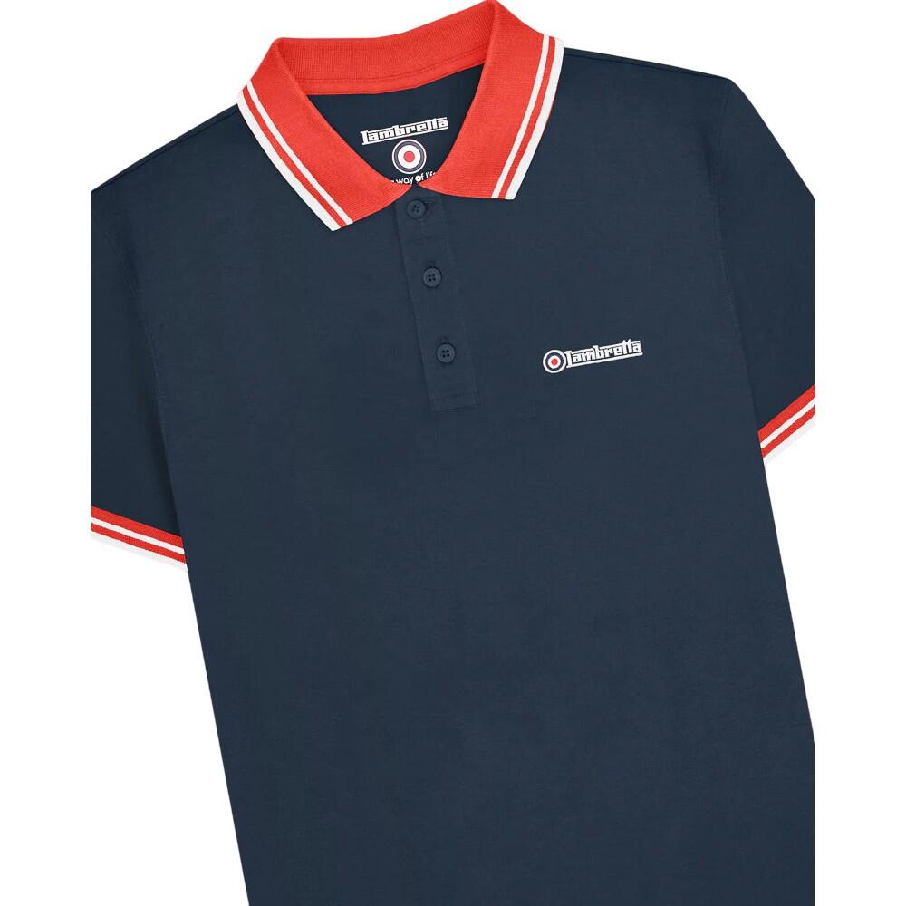 Poloshirt für Herren Marine/Rot 4/6