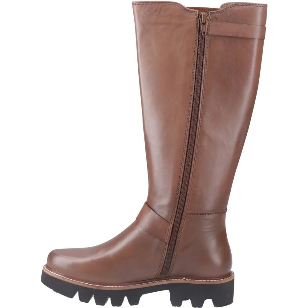 Stiefel "Aleena", Leder Damen Hellbraun 3/5