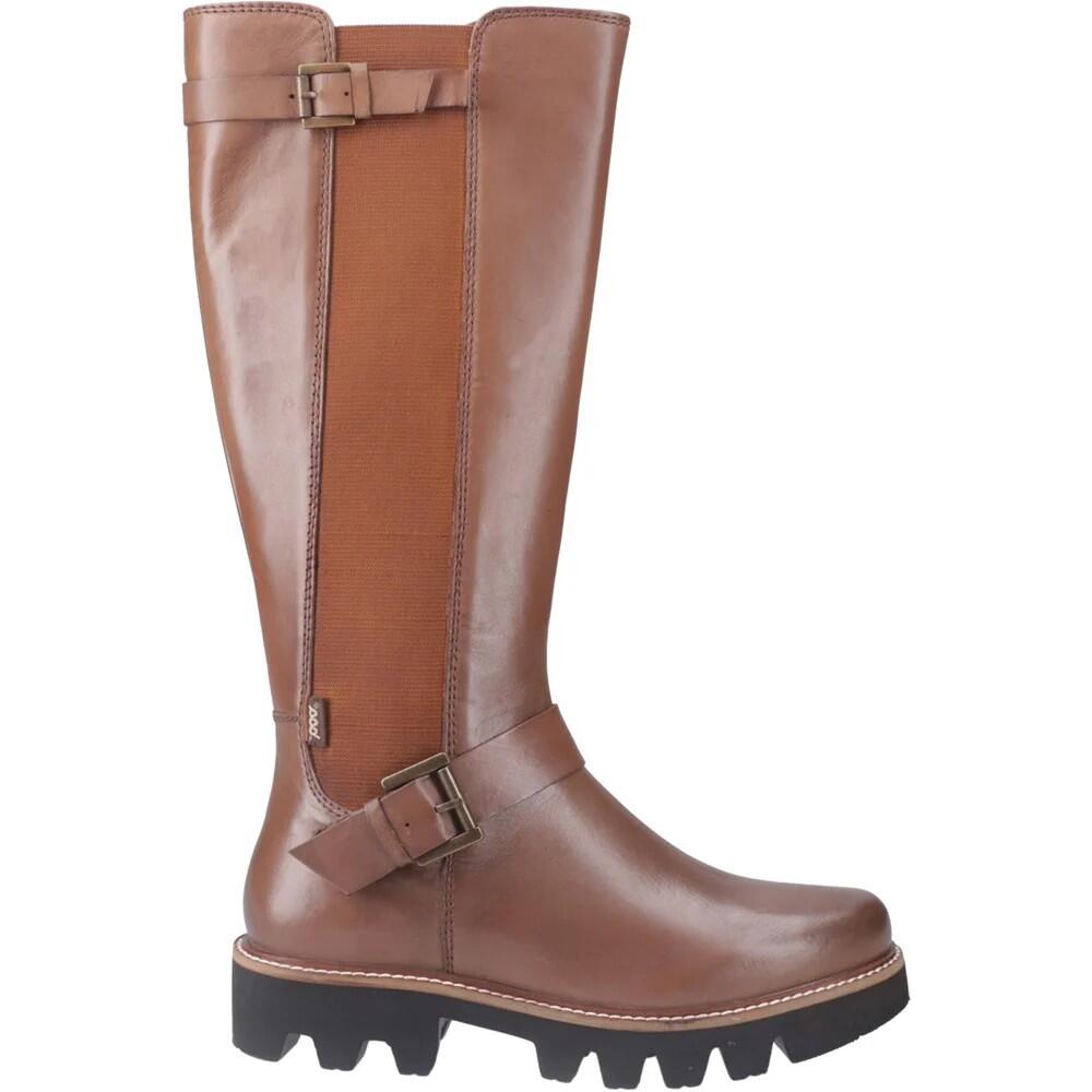 Stiefel "Aleena", Leder Damen Hellbraun 4/5