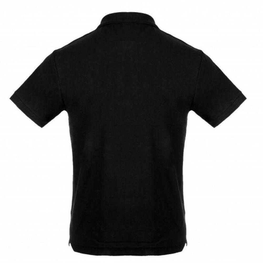 Heren Basis Polo Shirt (Zwart) 2/3