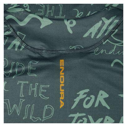 Endura Singletrack Print Langarm-Trikot für Herren, grün 4/5