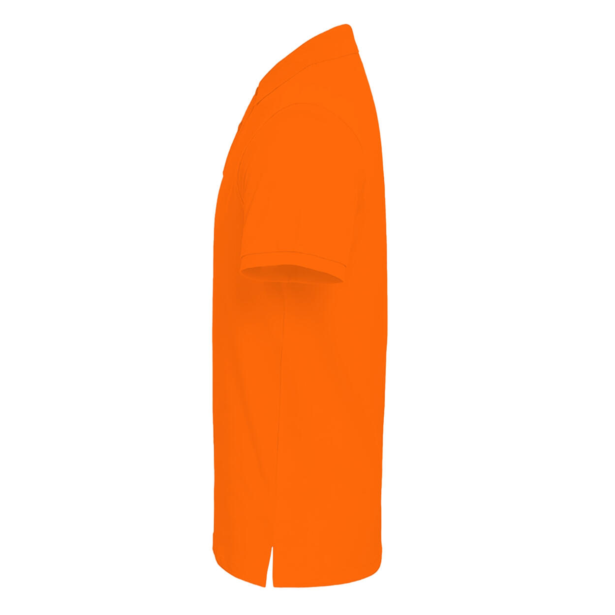 Polo Uni Manches Courtes Homme (Orange) 3/4