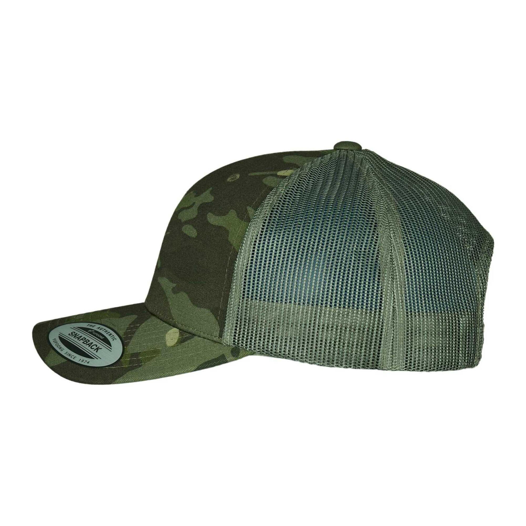 Trucker Cap für HerrenDamen Unisex, Tarnmuster Damen und Herren Multitarn 3/4