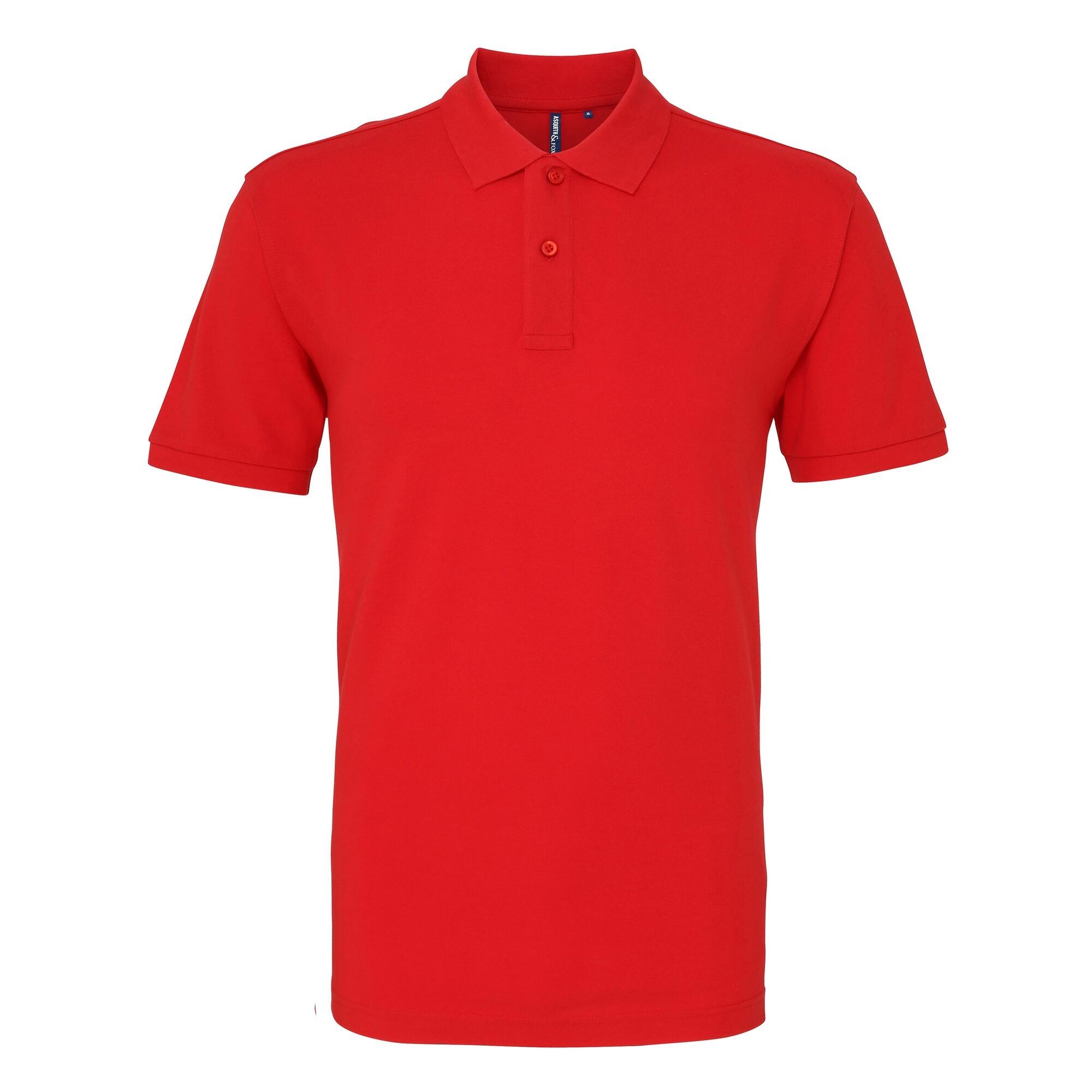 Polo Uni Manches Courtes Homme (Rouge) 2/3