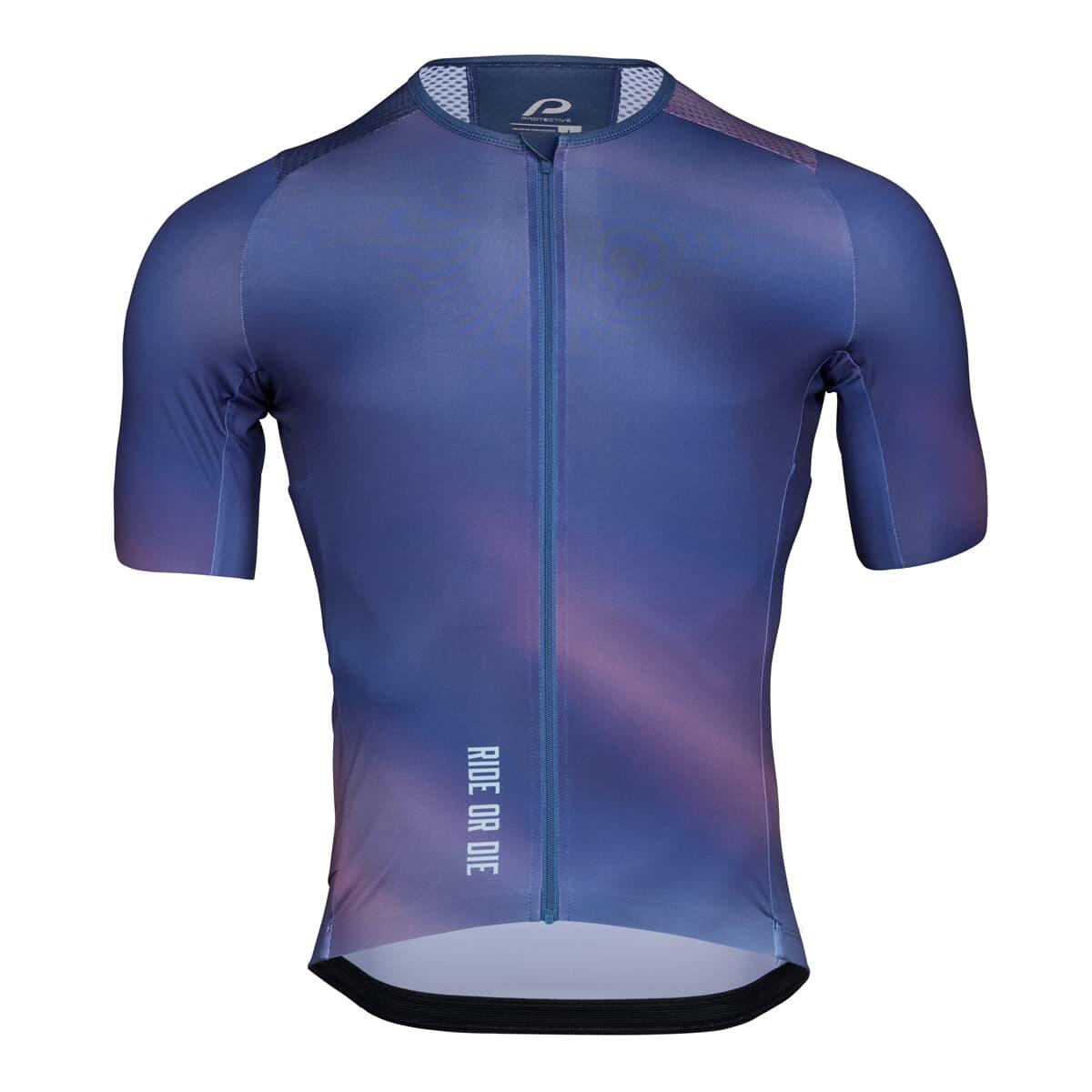 Maillot gravel homme P-Mystery bleu acier 2/7