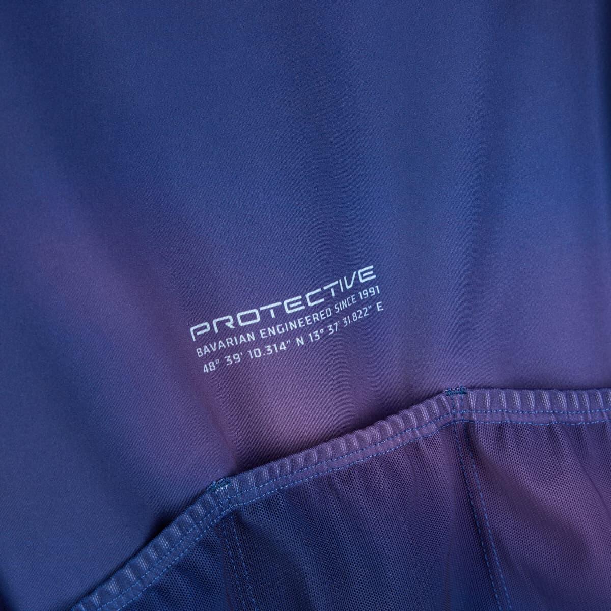Maillot gravel homme P-Mystery bleu acier 7/7