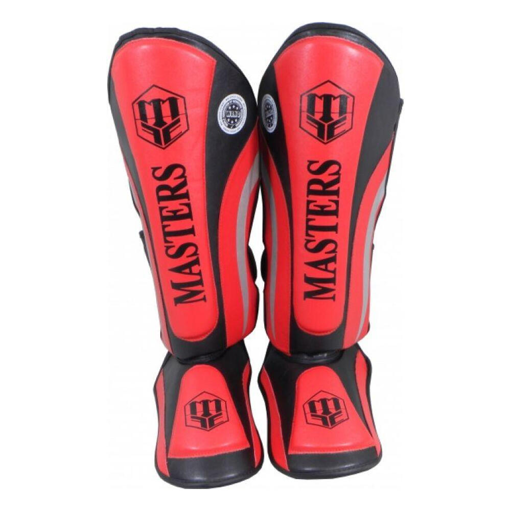 Leren riem scheenbeschermers (Rood) S 3/4