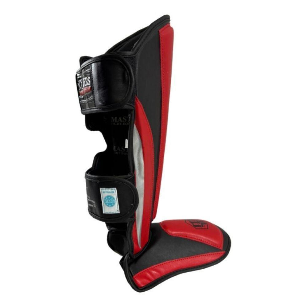 Leren riem scheenbeschermers (Rood) S 2/4