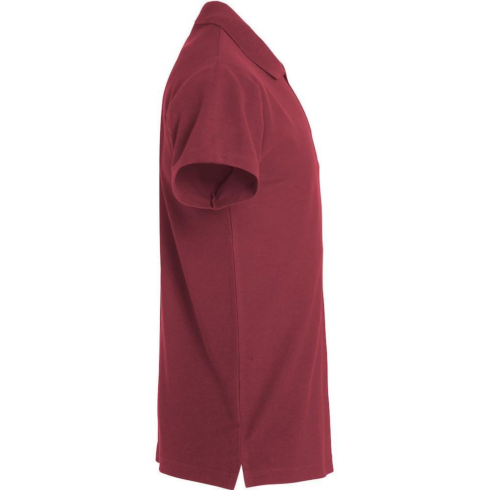 Mens Basic Polo Shirt (Burgundy) 4/4