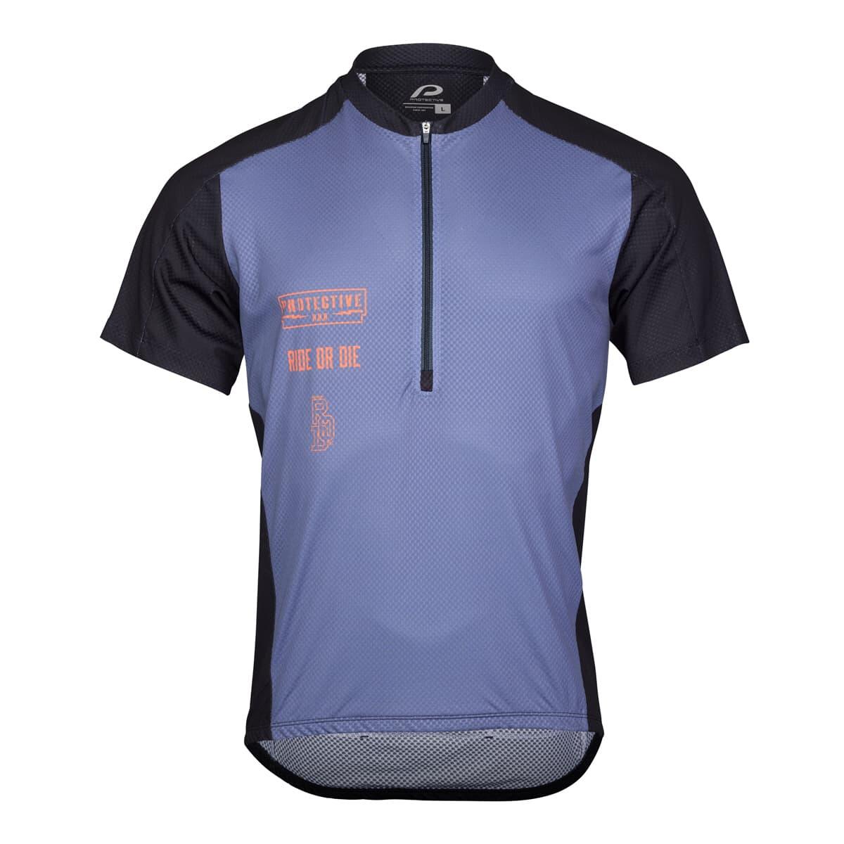 Maglia da uomo con mezza zip P-Highwayman nera 2/7