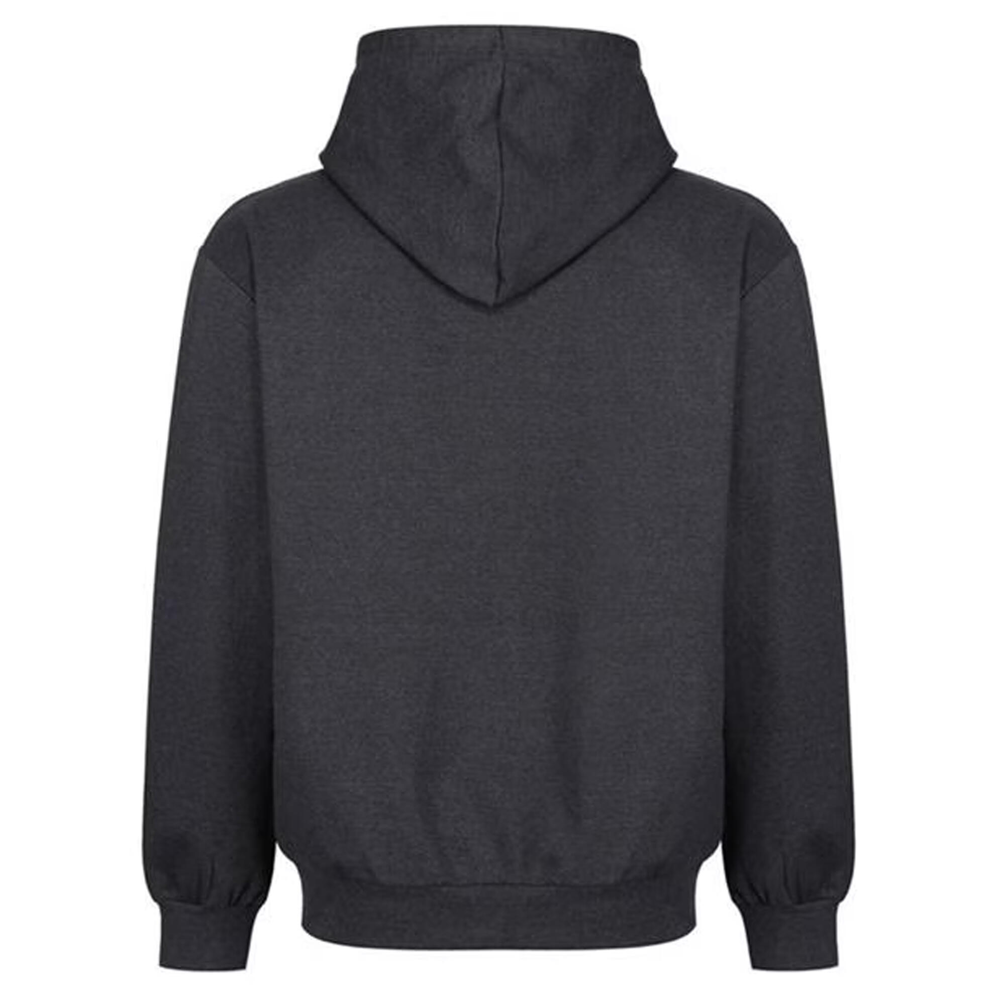 Fleecejacke mit Kapuze für Herren Anthrazit 3/4