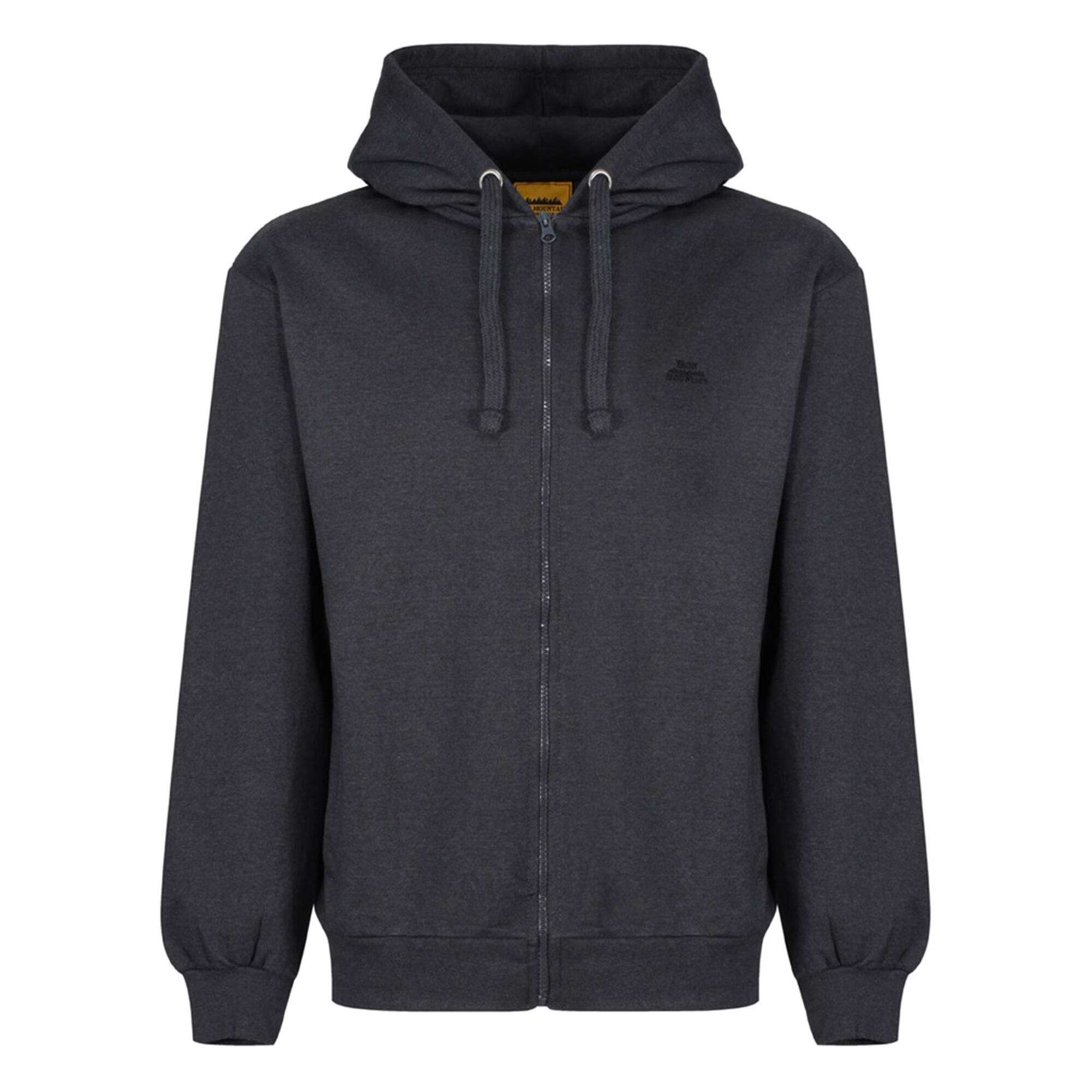 Fleecejacke mit Kapuze für Herren Anthrazit 2/4