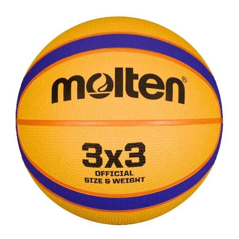 Pachet 6 mingi baschet 3x3 Molten B33T2000 + sac Molten SBP + pompa Molten 5/5