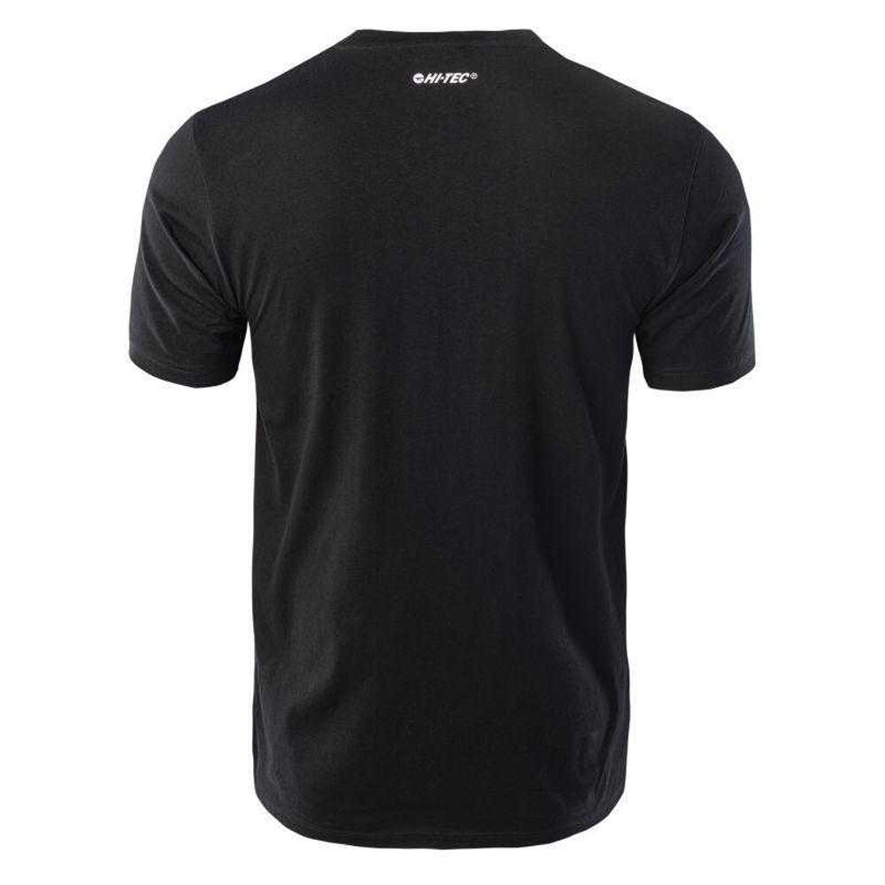 Maglietta Logo Cotone Uomo Hi-Tec Rakan Nero 2/3