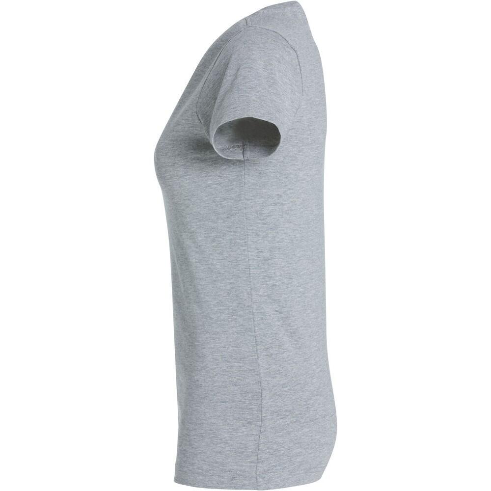 "Premium" Poloshirt für Damen Grau meliert 3/4