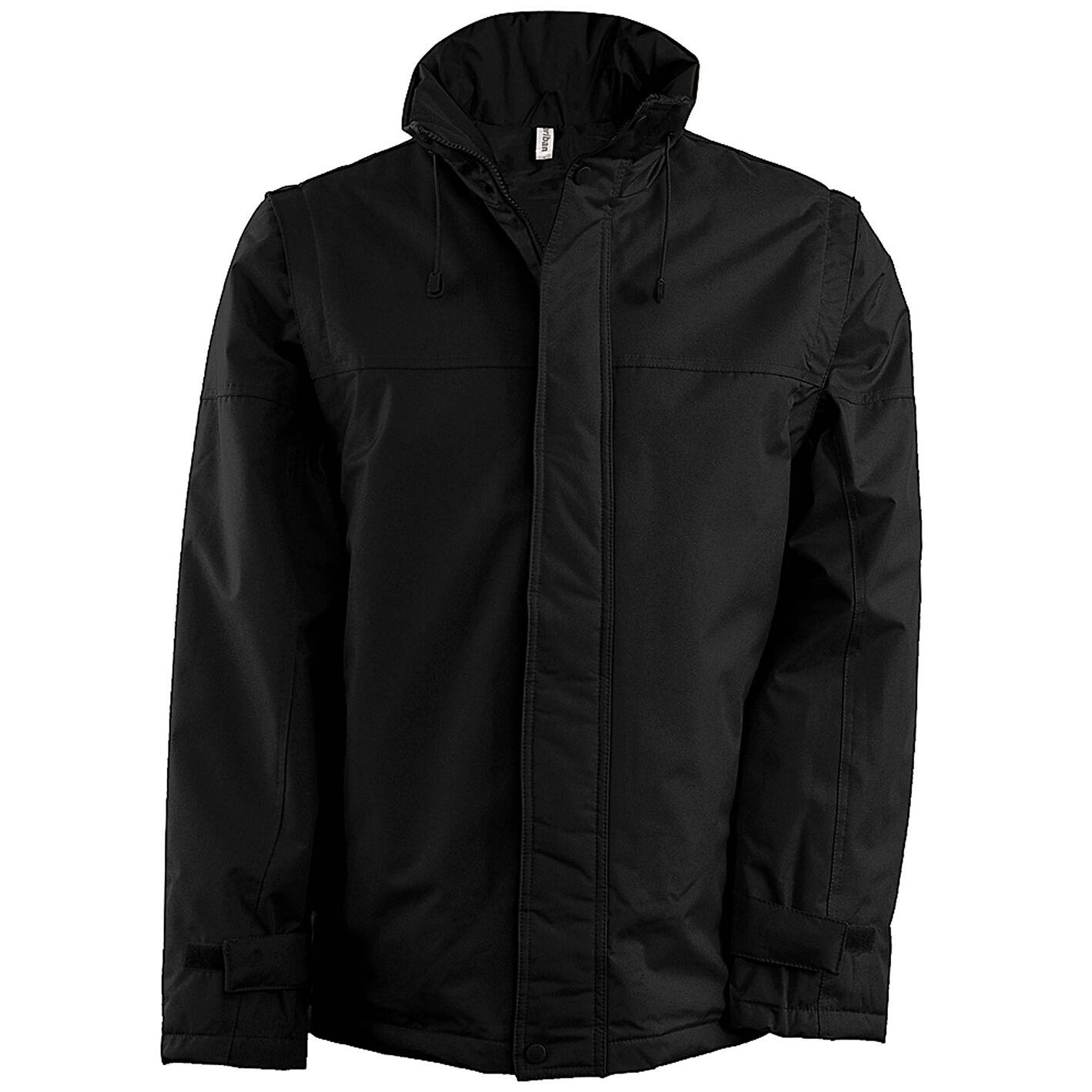 Jacke mit abnehmbaren Ärmeln Herren Schwarz/Schwarz 2/2