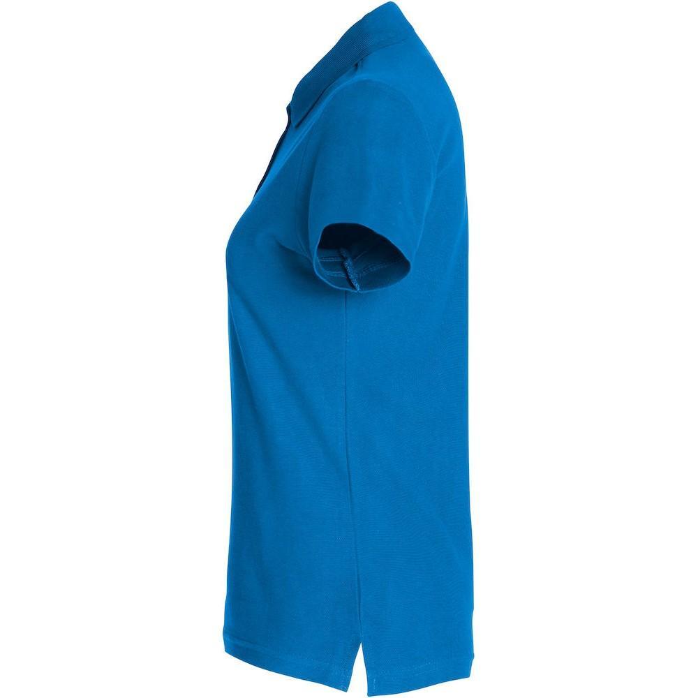 Maglietta Polo Semplice Donna Clique Basic Blu Reale 3/4