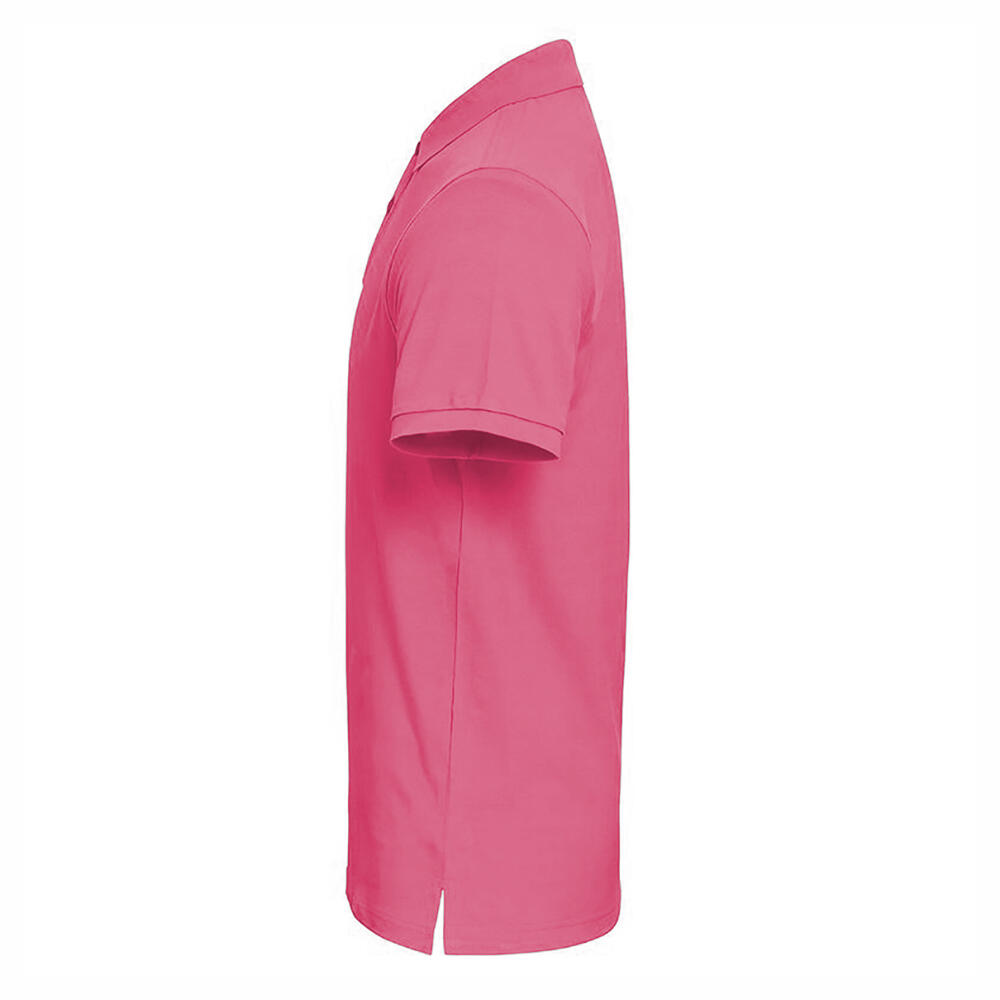 Polo Uni Manches Courtes Homme (Rose Clair) 3/4