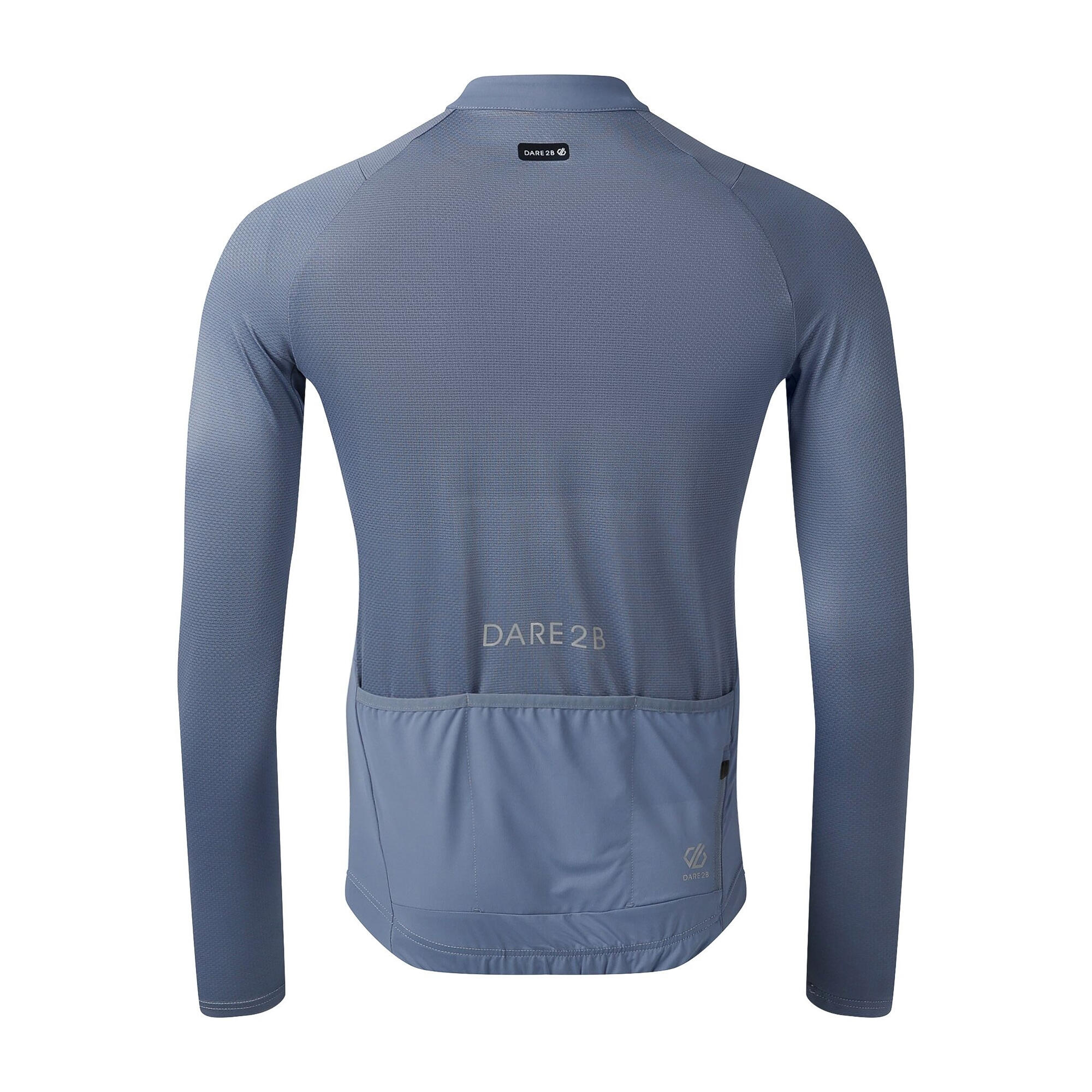 Heren Lightning fietstrui met lange mouwen (Kwik) 2/5
