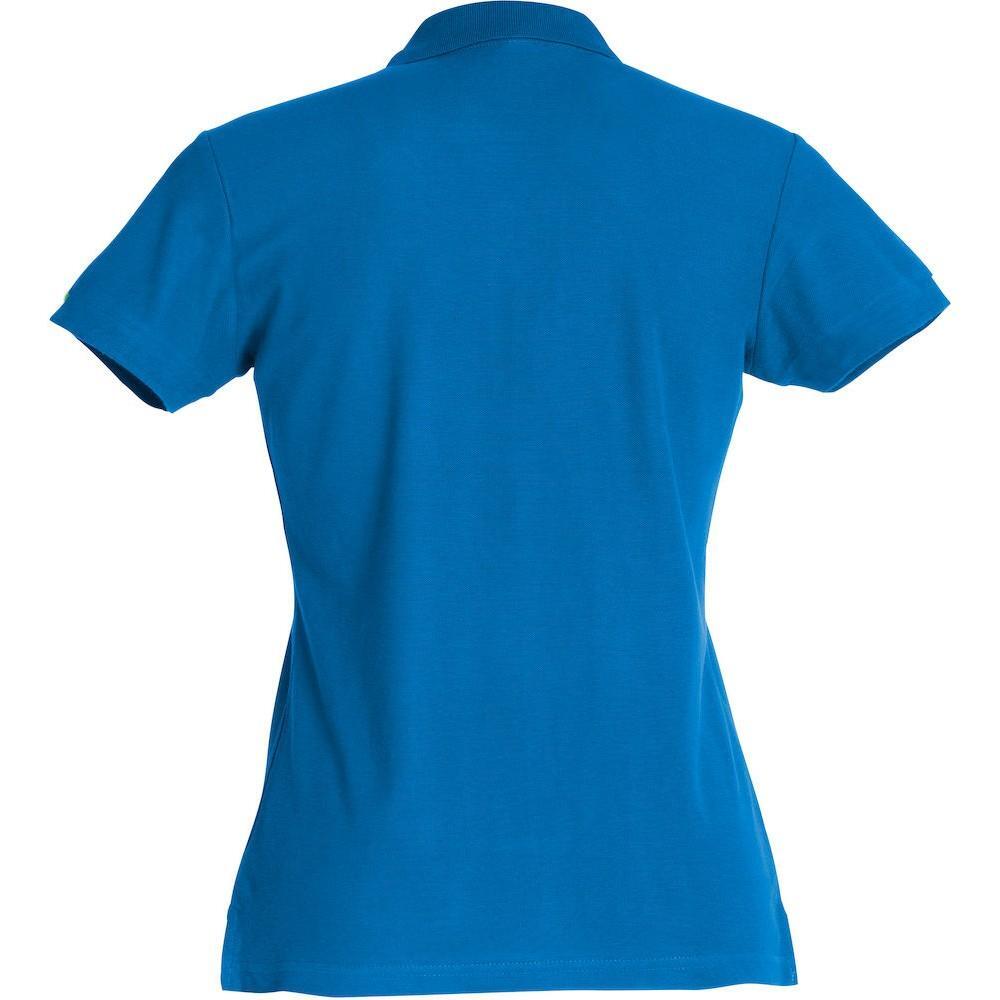 Maglietta Polo Semplice Donna Clique Basic Blu Reale 2/4