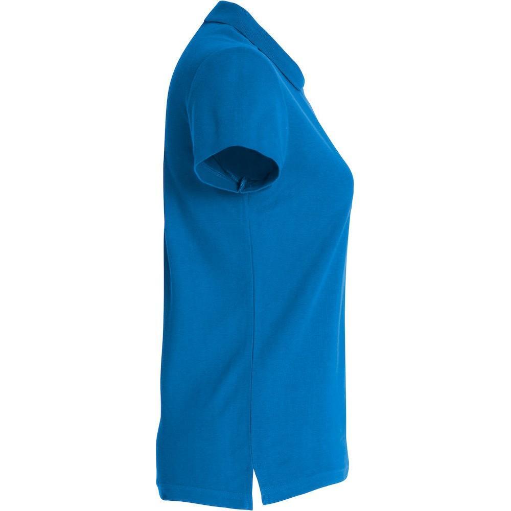 Maglietta Polo Semplice Donna Clique Basic Blu Reale 4/4
