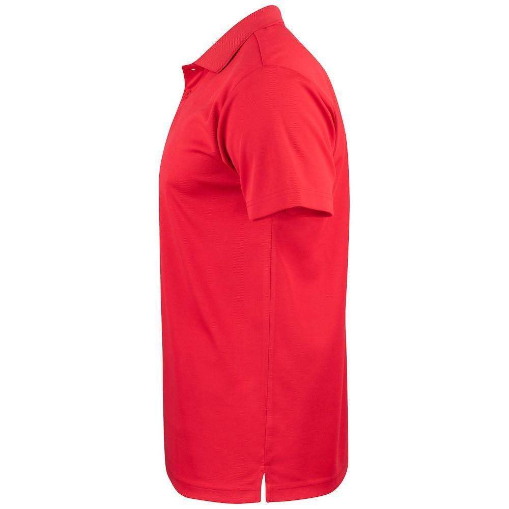 "Basic Active" Poloshirt für HerrenDamen Unisex Damen und Herren Rot 3/4