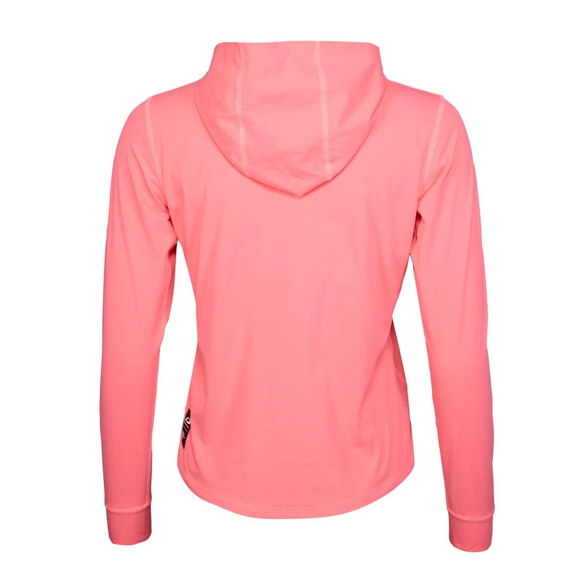 Sweat à capuche zippé demi-hauteur pour femme P-Hollow Sky W rose chiné 3/7
