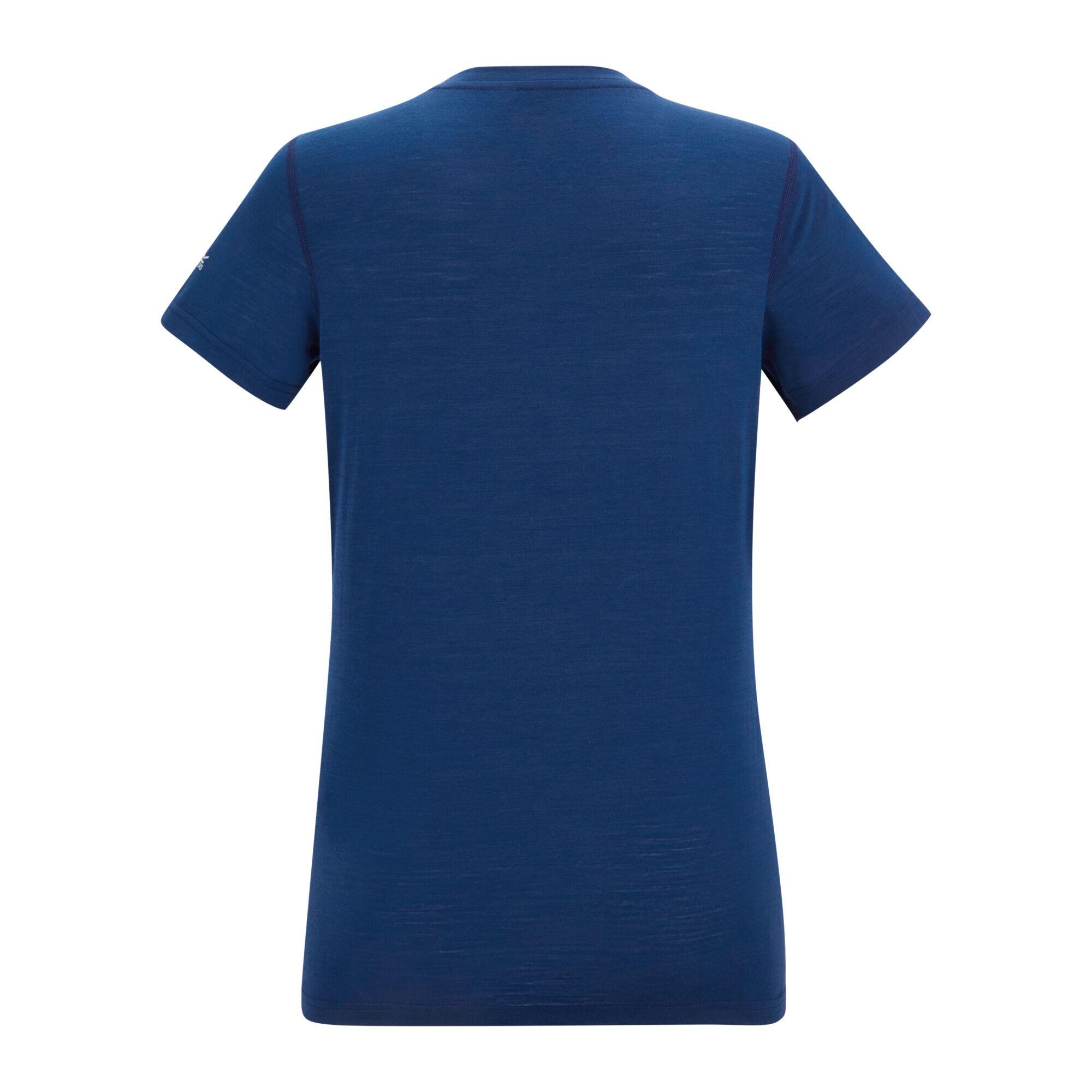 Camiseta Escade Diseño Estampado Floral para Mujer Azul aviador 2/5