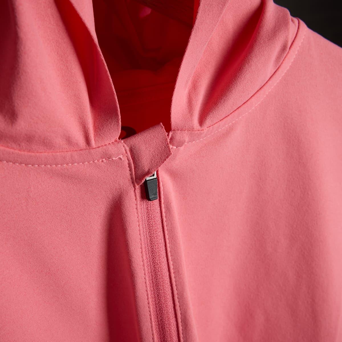 Sweat à capuche zippé demi-hauteur pour femme P-Hollow Sky W rose chiné 5/7