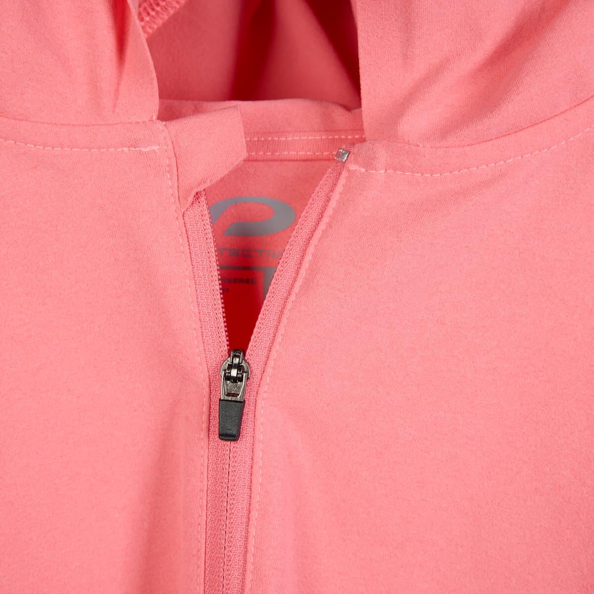 Sweat à capuche zippé demi-hauteur pour femme P-Hollow Sky W rose chiné 4/7