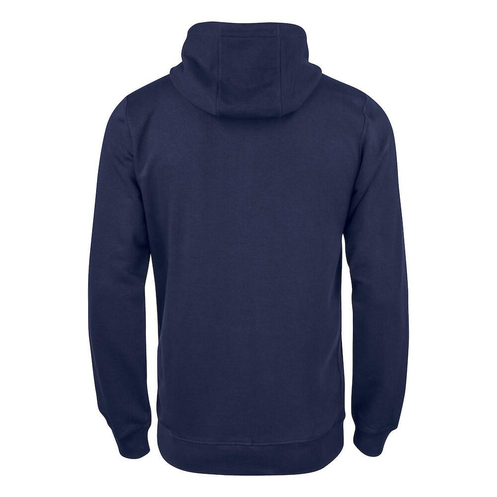 Felpa Con Cappuccio E Zip Intera Uomo Clique Premium Blu Navy Scuro 2/4