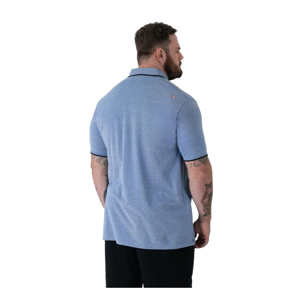 Polo Manches Courtes Taille Grand HARVEY Homme (Bleu) 3/4