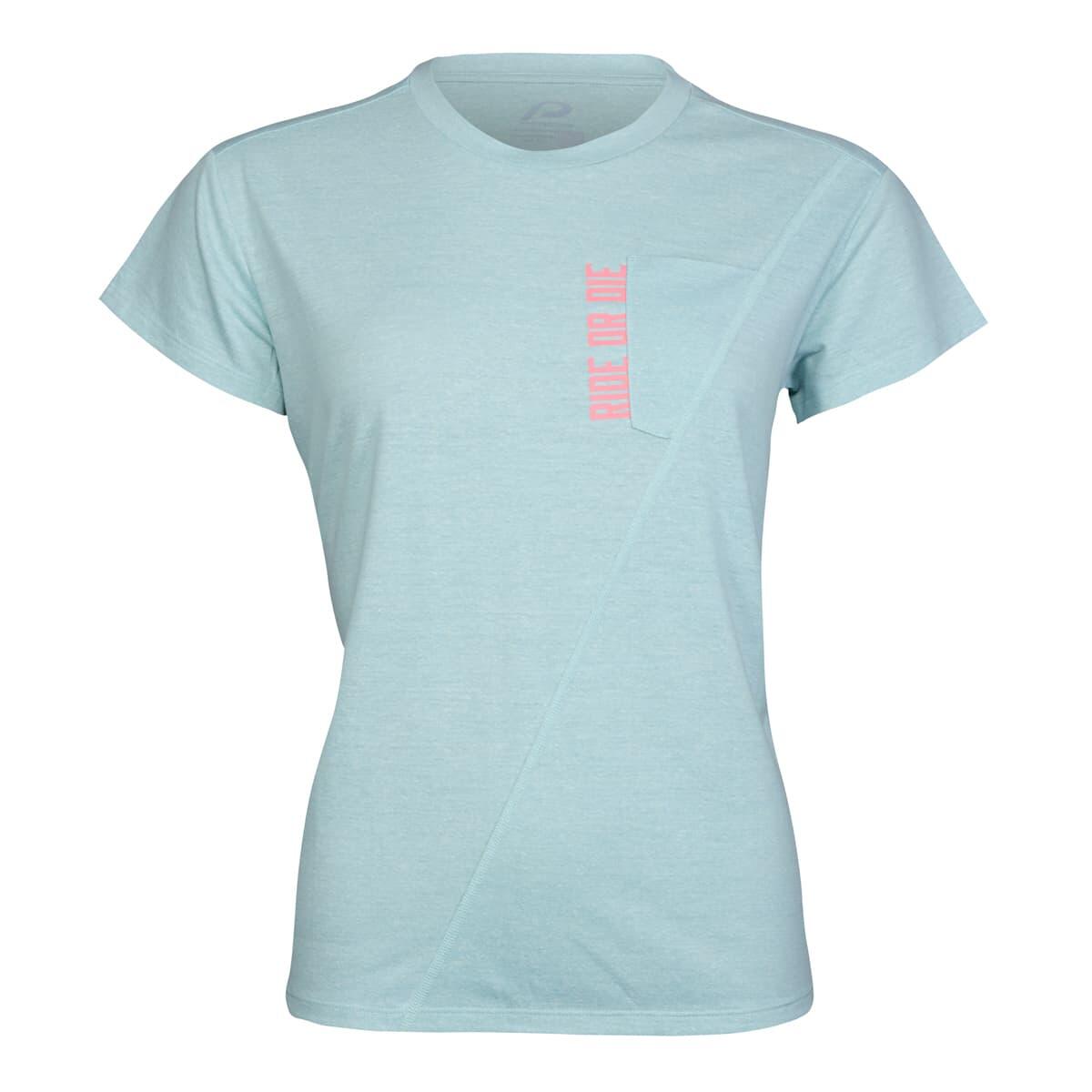 Maglia funzionale da donna P-Wildwood W azzurra - Bike&Active 2/7