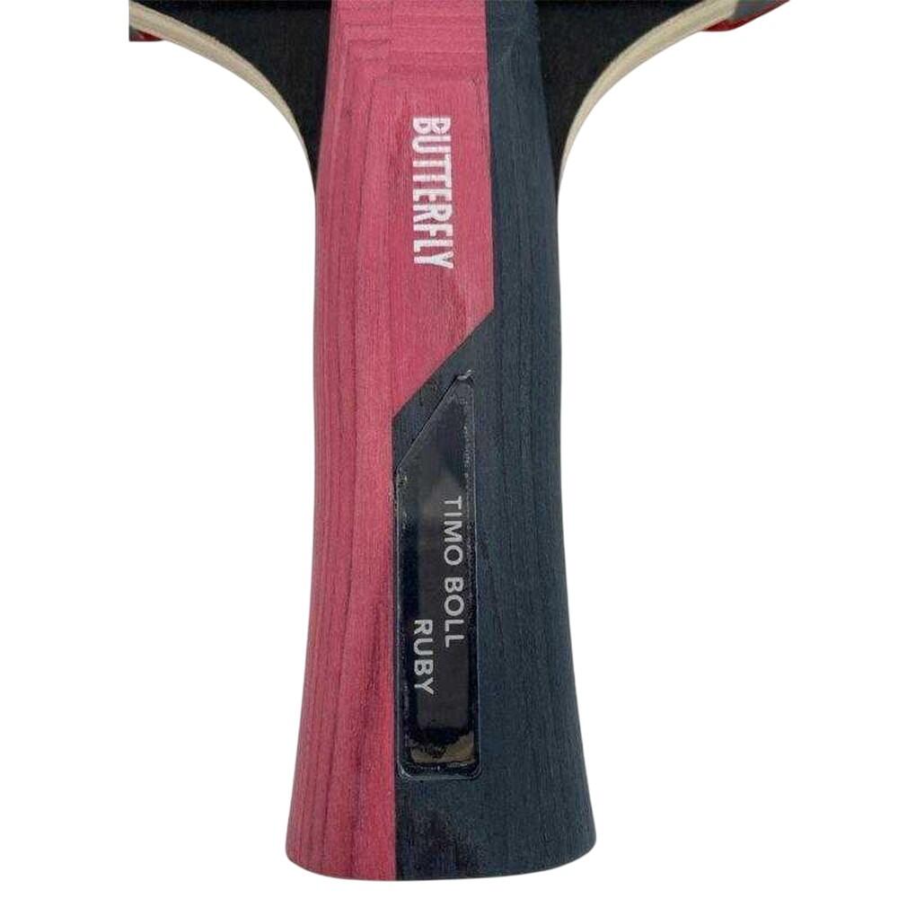 "Timo Boll Ruby" Tischtennisschläger Damen und Herren Schwarz/Rot Einheitsgröße 2/4