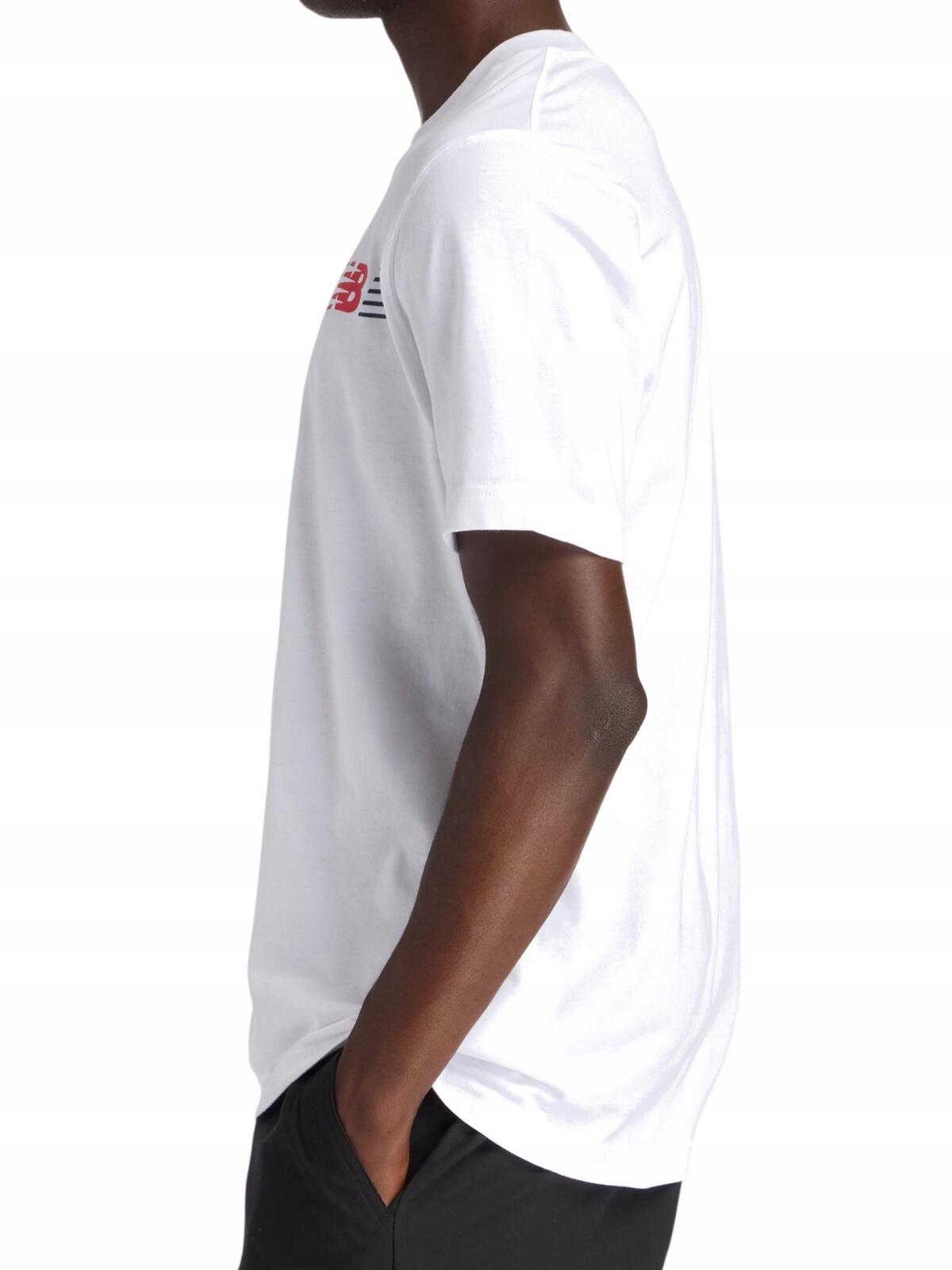 Koszulka na co dzień Męska T-Shirt New Balance Sportowa Bawełniana 3/5