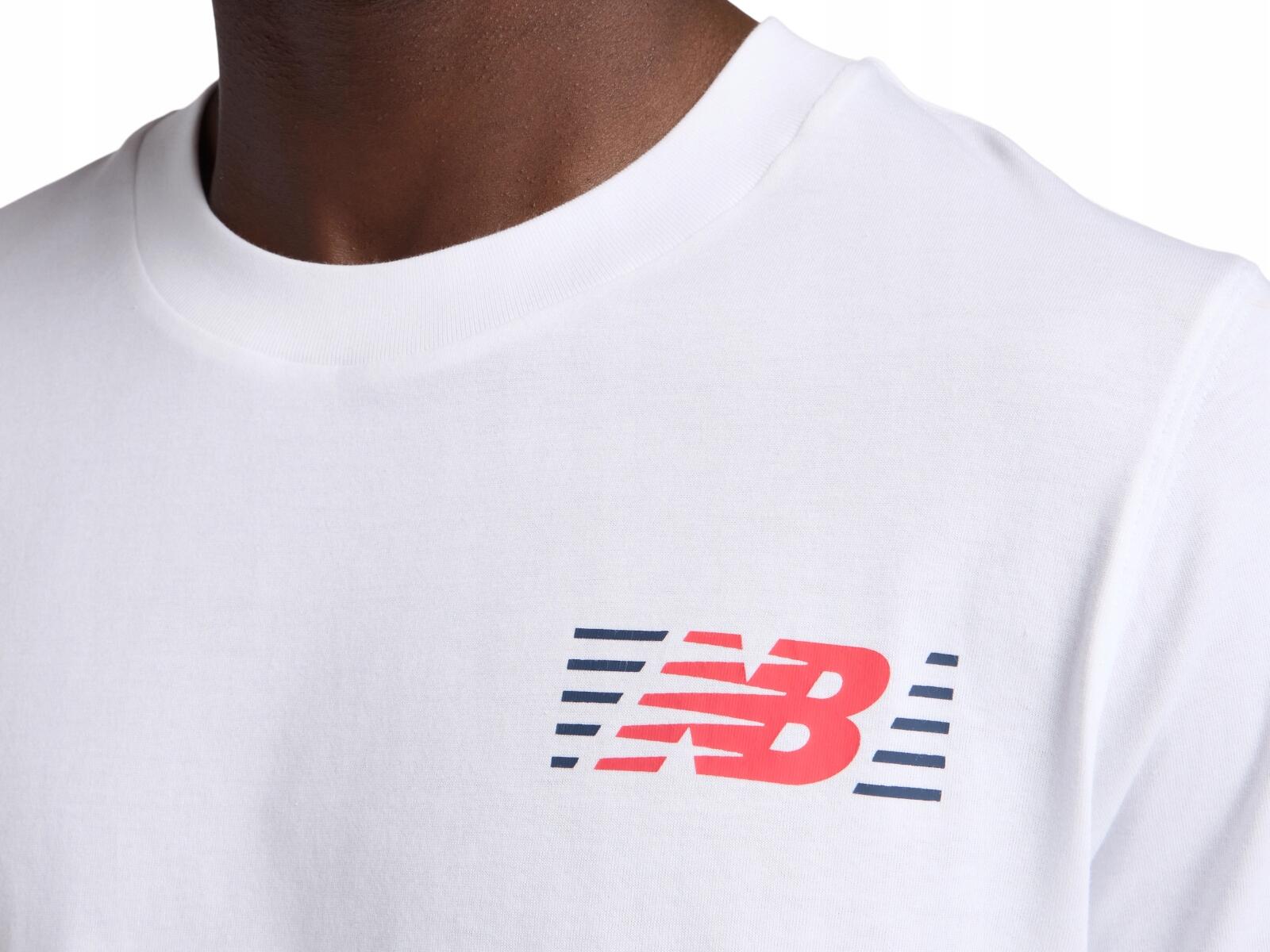 Koszulka na co dzień Męska T-Shirt New Balance Sportowa Bawełniana 5/5
